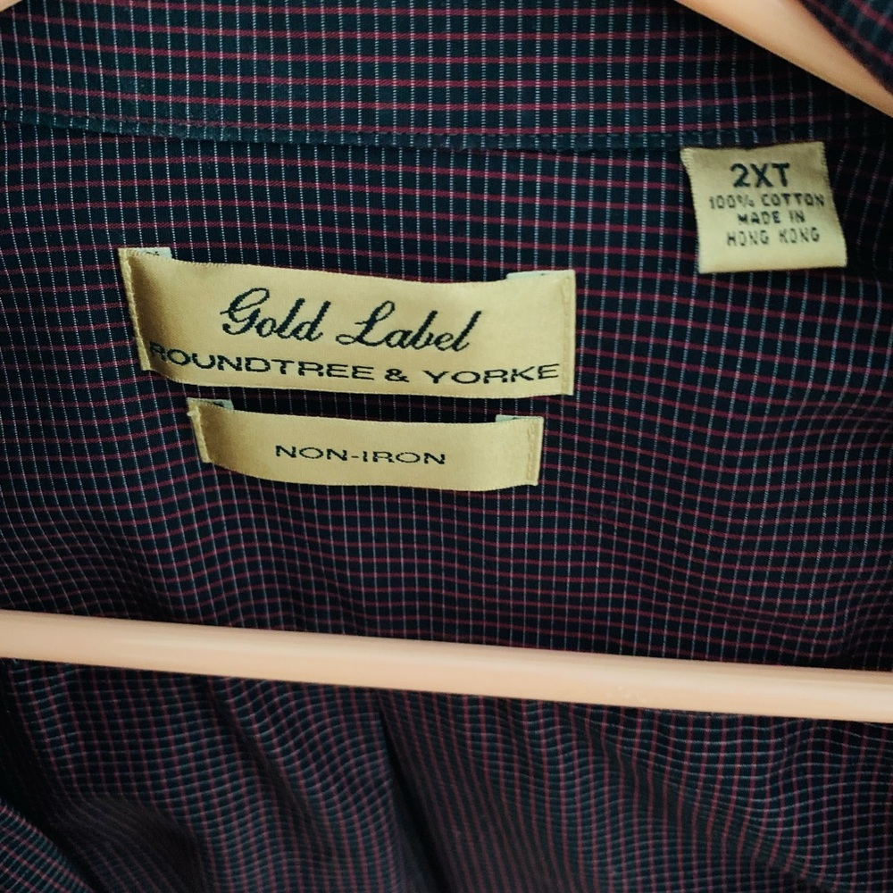 Men’s big and tall button down long sleeve shirt. - Picture 3 of 3